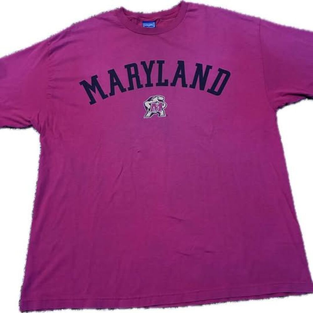 Champs Sports Maryland Terrapins T-Shirt Size XL - Vintage- Red